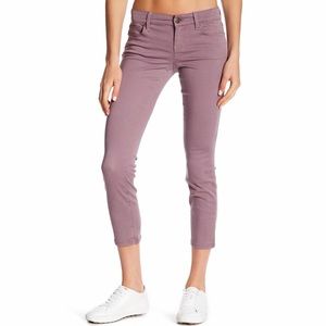 Level 99 Lily Straight Crop Jean in Roseplum